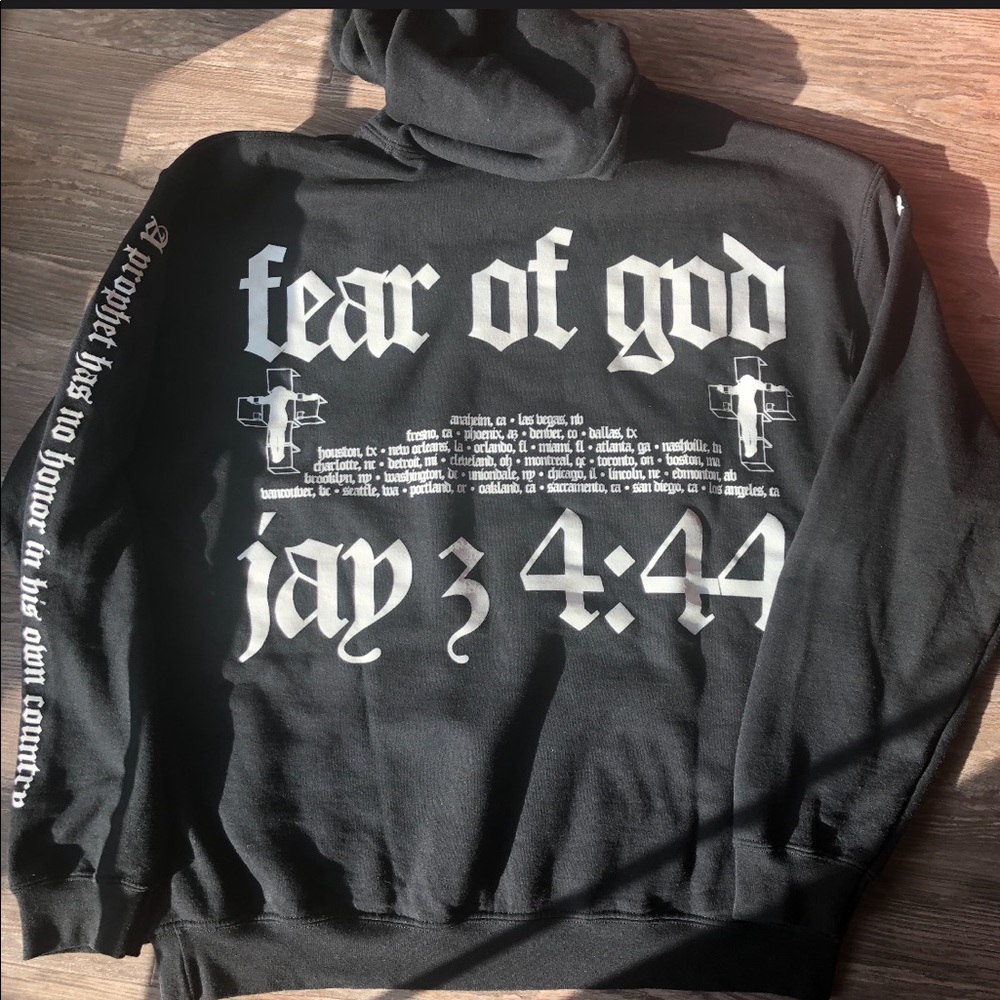 Fear Of God Jay Z 4:44 tour hoodie